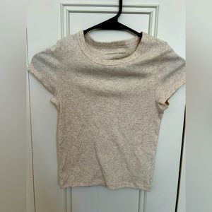 American Eagle Ribbed Cropped Baby Tee - NWT